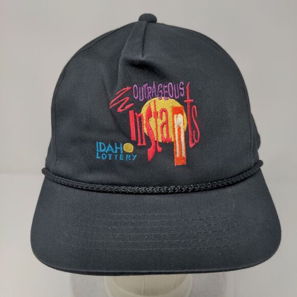 Outrageous Instants Idaho Lottery Snapback Hat Black OSFA Rope YoungAn Hat - Picture 2 of 9